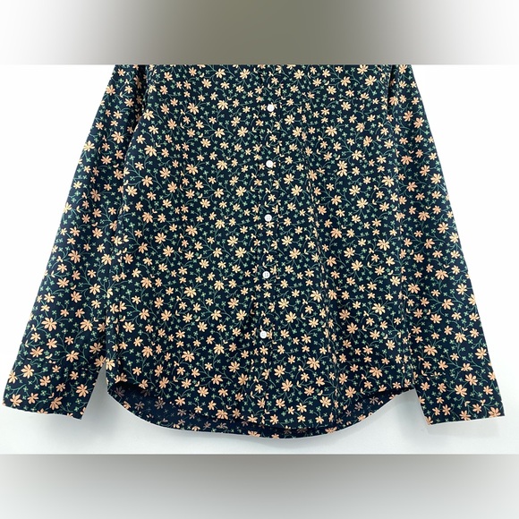 J. Crew Mens Slim Flex Orange Floral Print Long Sleeve Button Up Shirt Sz M NWT - Picture 4 of 7